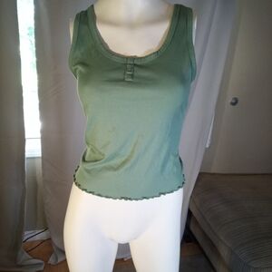 George Green Fitted Ribbed Tank Top